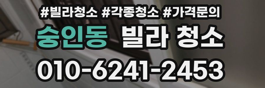 숭인동 빌라 청소