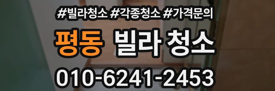 평동 빌라 청소