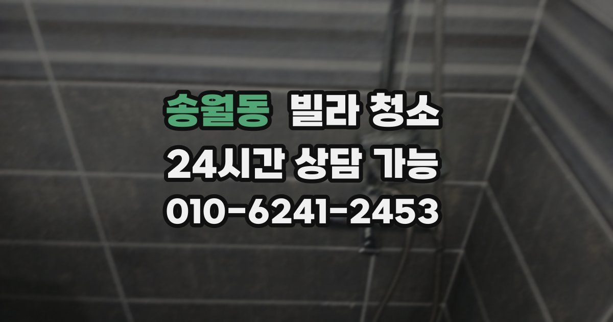 송월동 빌라 청소