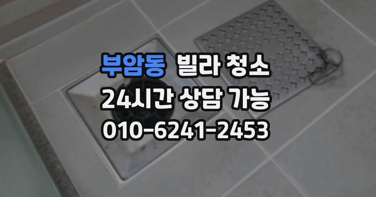 부암동 빌라 청소