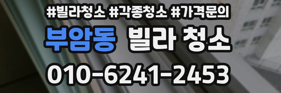 부암동 빌라 청소