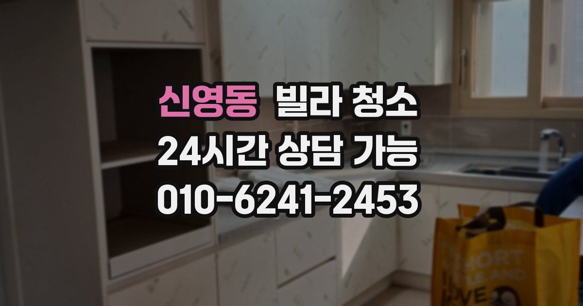 신영동 빌라 청소