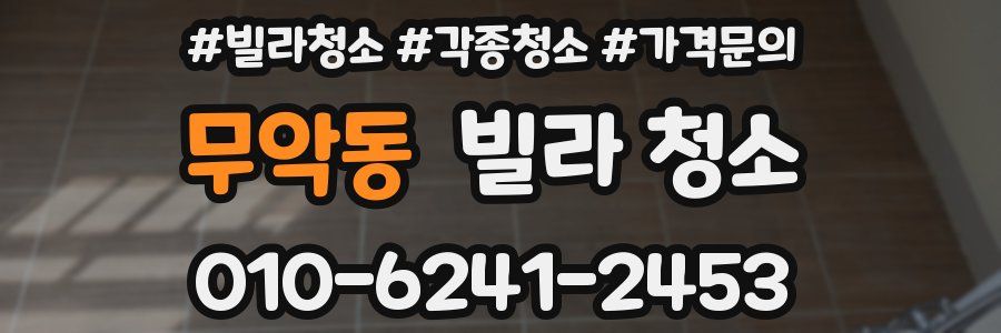 무악동 빌라 청소