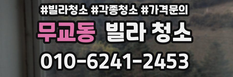 무교동 빌라 청소