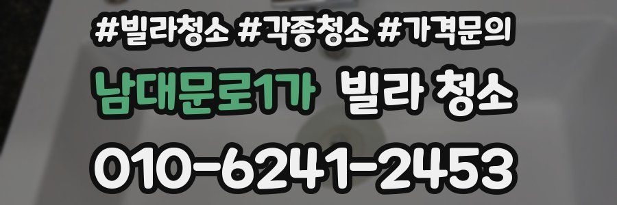 남대문로1가 빌라 청소