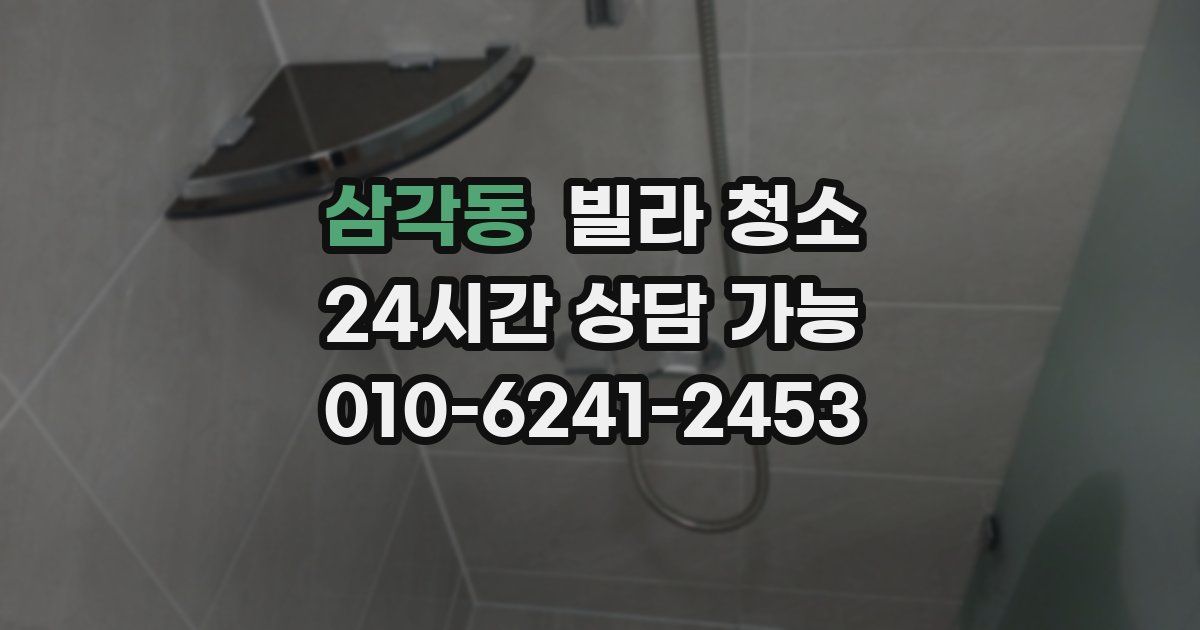 삼각동 빌라 청소