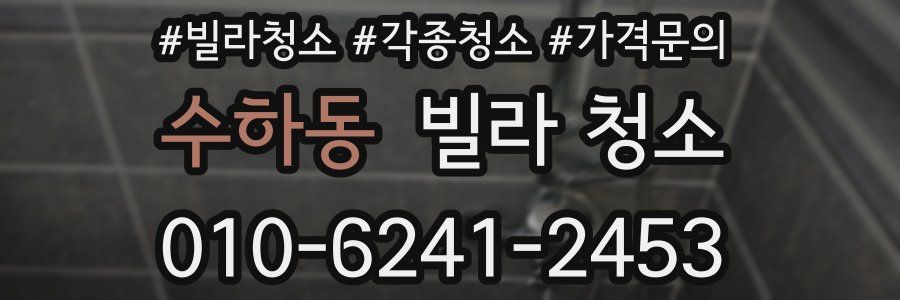 수하동 빌라 청소