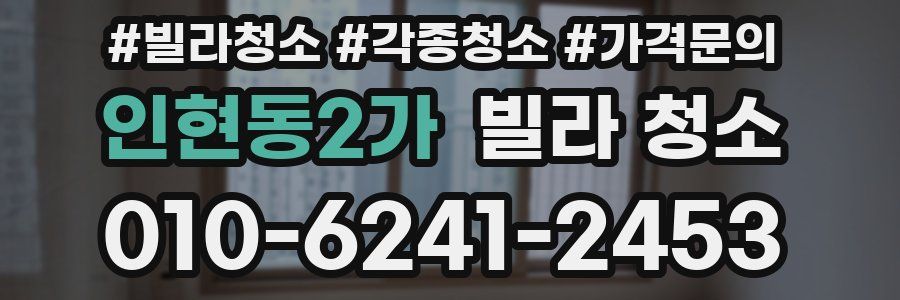 인현동2가 빌라 청소