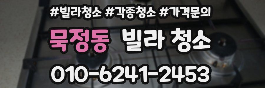 묵정동 빌라 청소