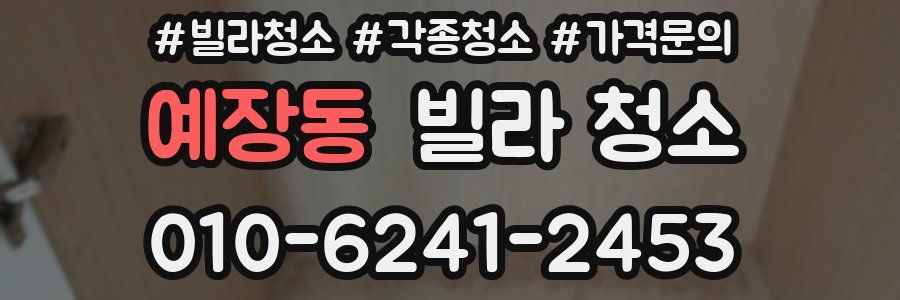 예장동 빌라 청소