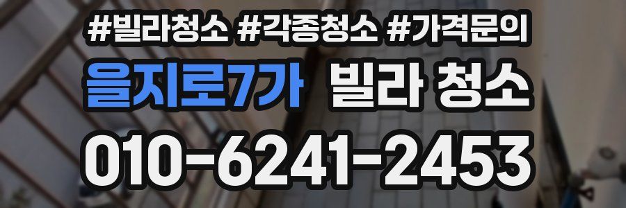 을지로7가 빌라 청소