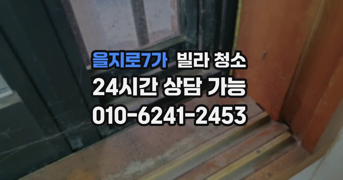 을지로7가 빌라 청소