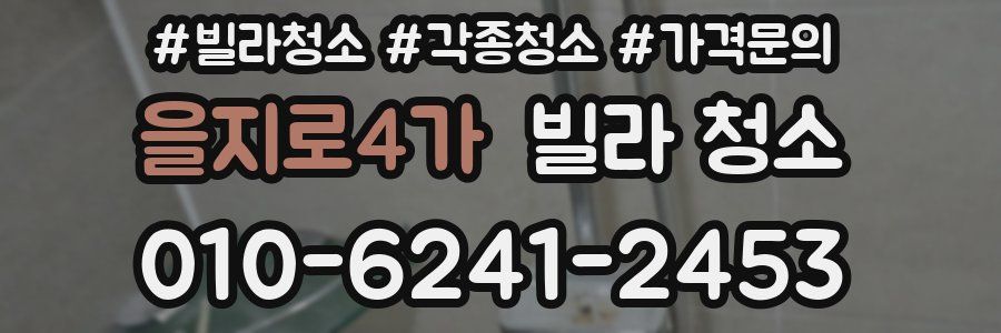 을지로4가 빌라 청소