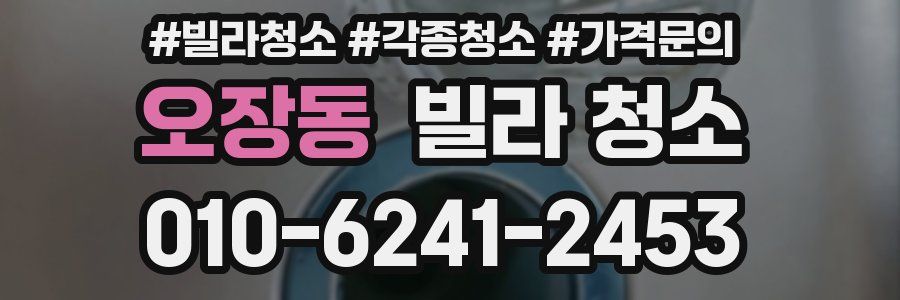 오장동 빌라 청소