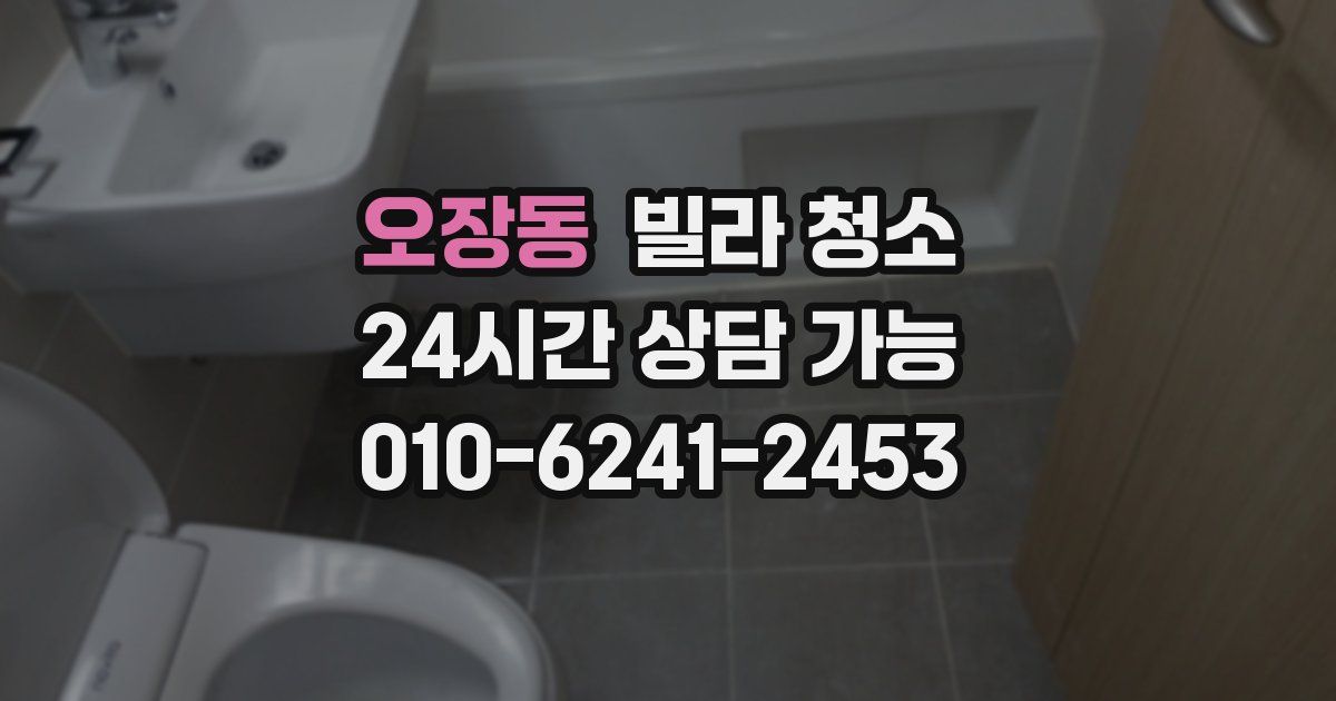 오장동 빌라 청소