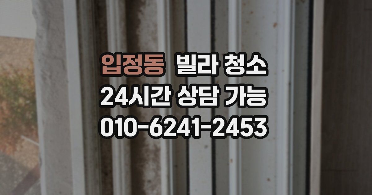 입정동 빌라 청소