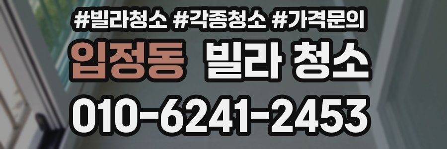 입정동 빌라 청소