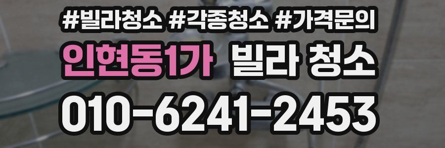 인현동1가 빌라 청소
