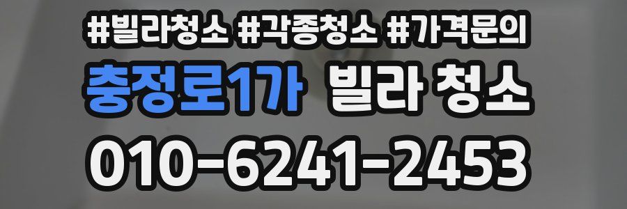 충정로1가 빌라 청소