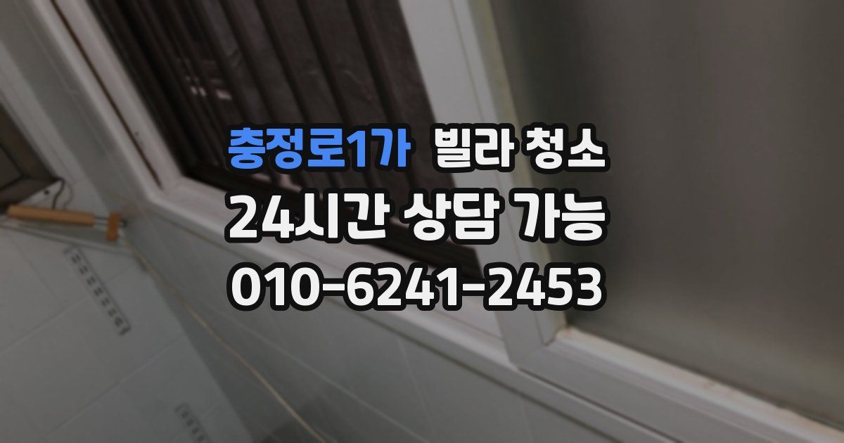 충정로1가 빌라 청소