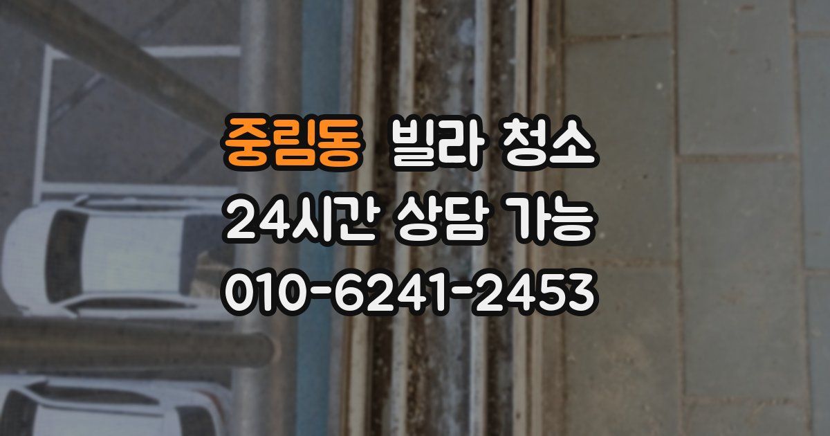 중림동 빌라 청소