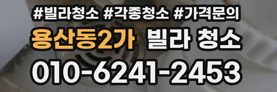 용산동2가 빌라 청소