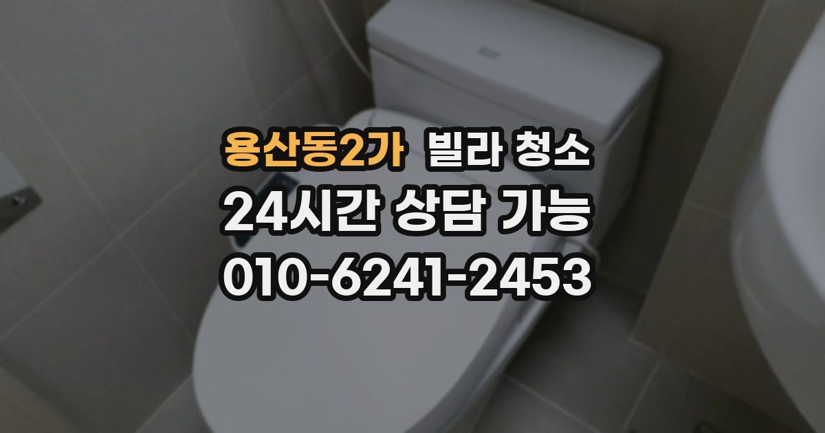 용산동2가 빌라 청소