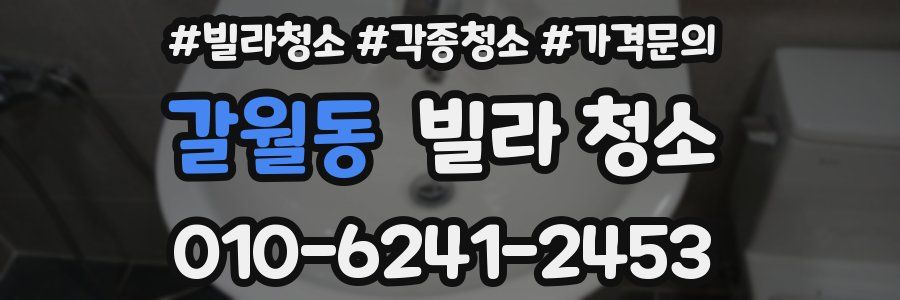 갈월동 빌라 청소