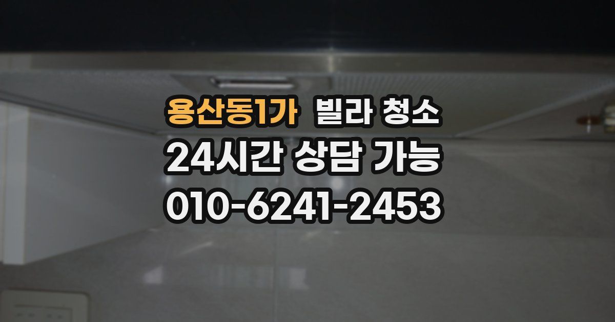 용산동1가 빌라 청소