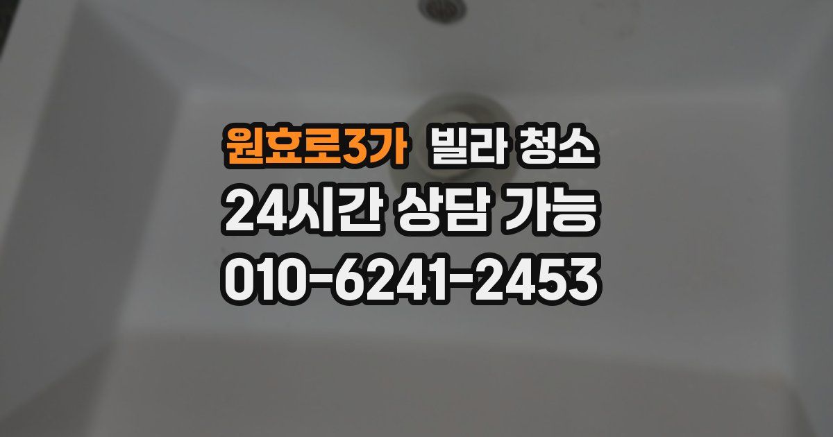 원효로3가 빌라 청소