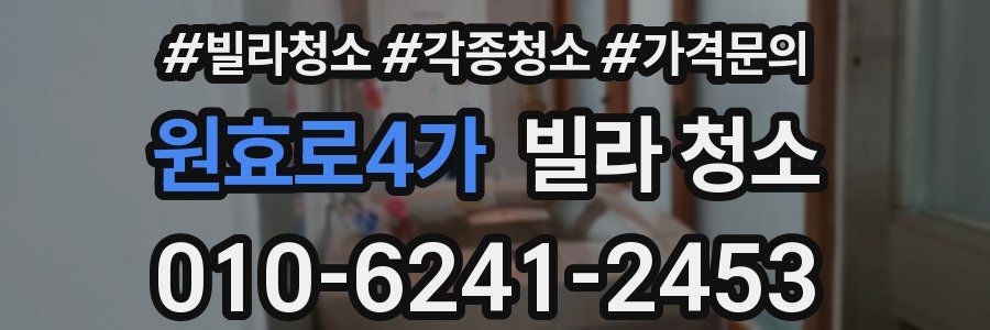 원효로4가 빌라 청소