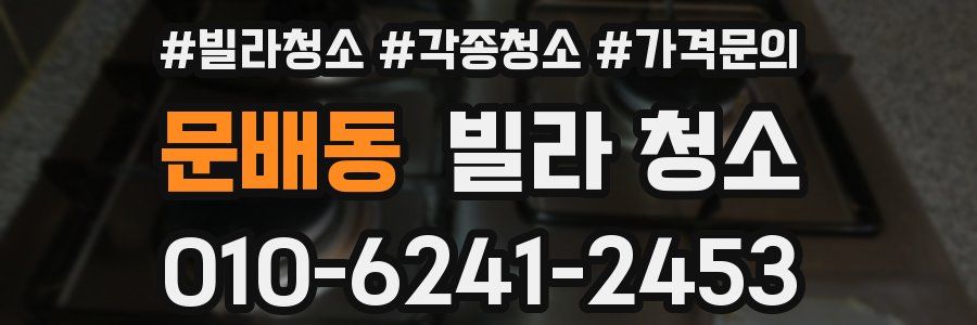 문배동 빌라 청소