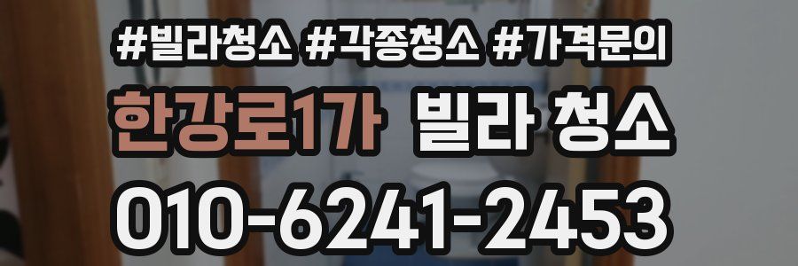 한강로1가 빌라 청소