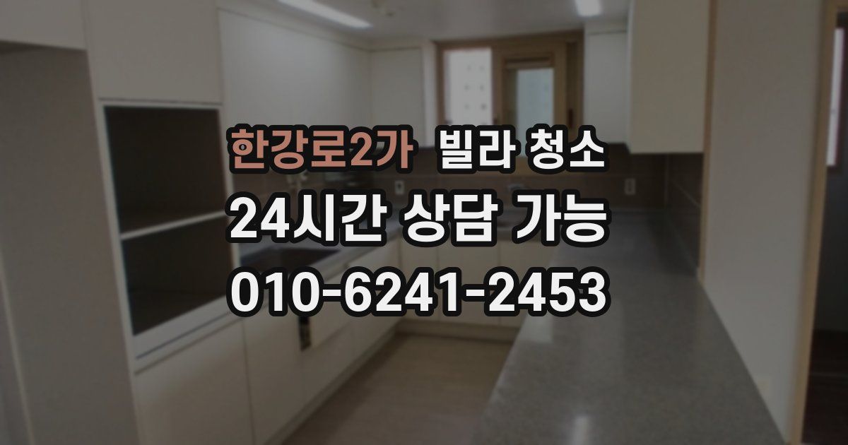 한강로2가 빌라 청소