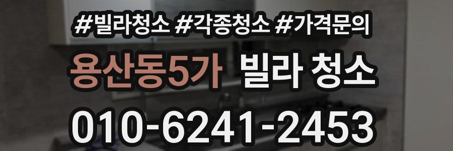 용산동5가 빌라 청소