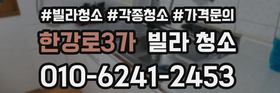 한강로3가 빌라 청소