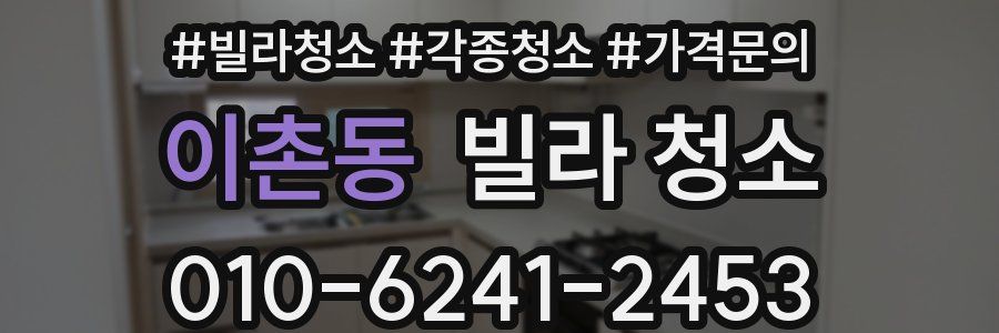 이촌동 빌라 청소