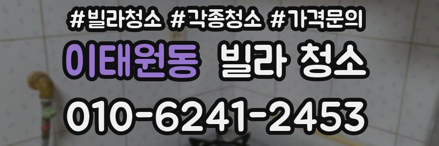 이태원동 빌라 청소