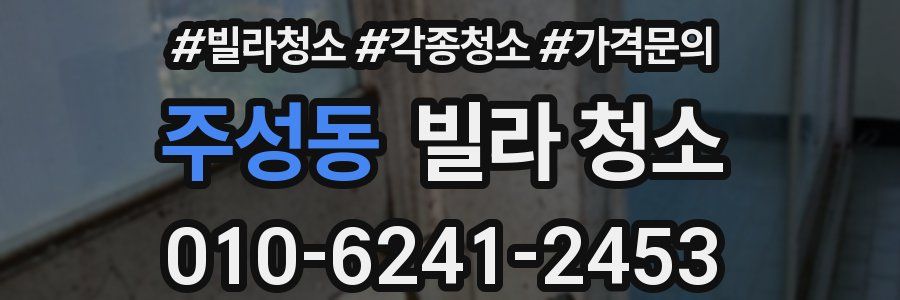주성동 빌라 청소
