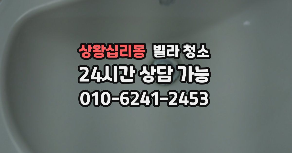 상왕십리동 빌라 청소