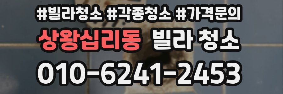 상왕십리동 빌라 청소