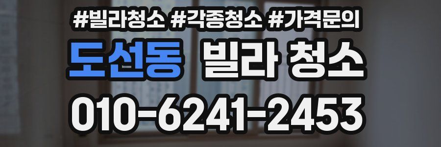 도선동 빌라 청소