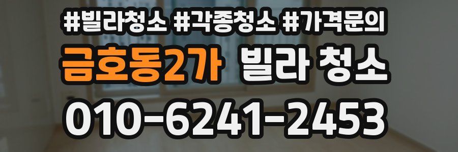 금호동2가 빌라 청소