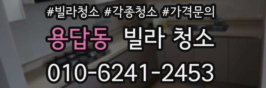 용답동 빌라 청소