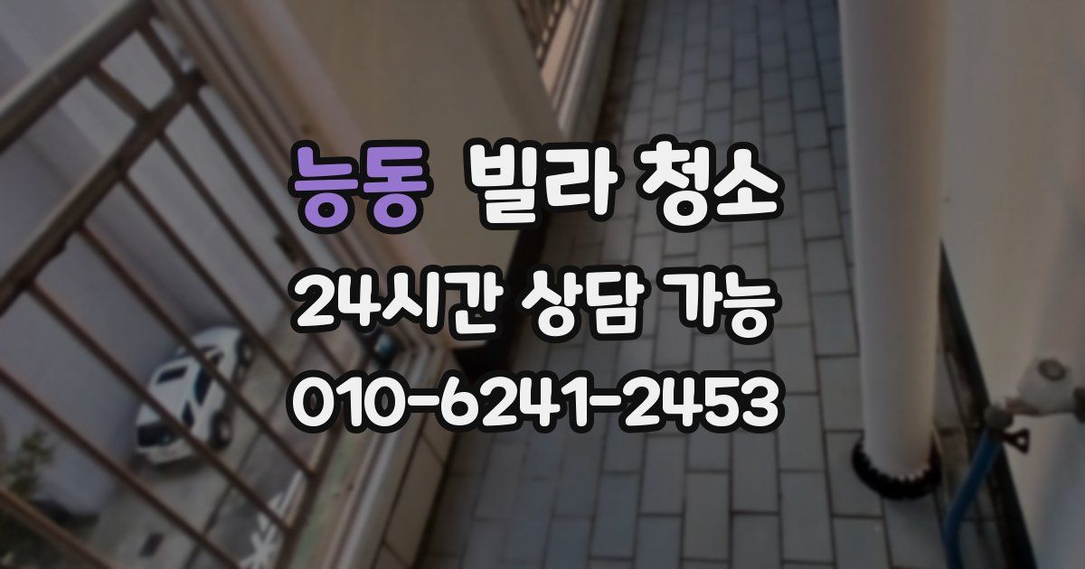 능동 빌라 청소