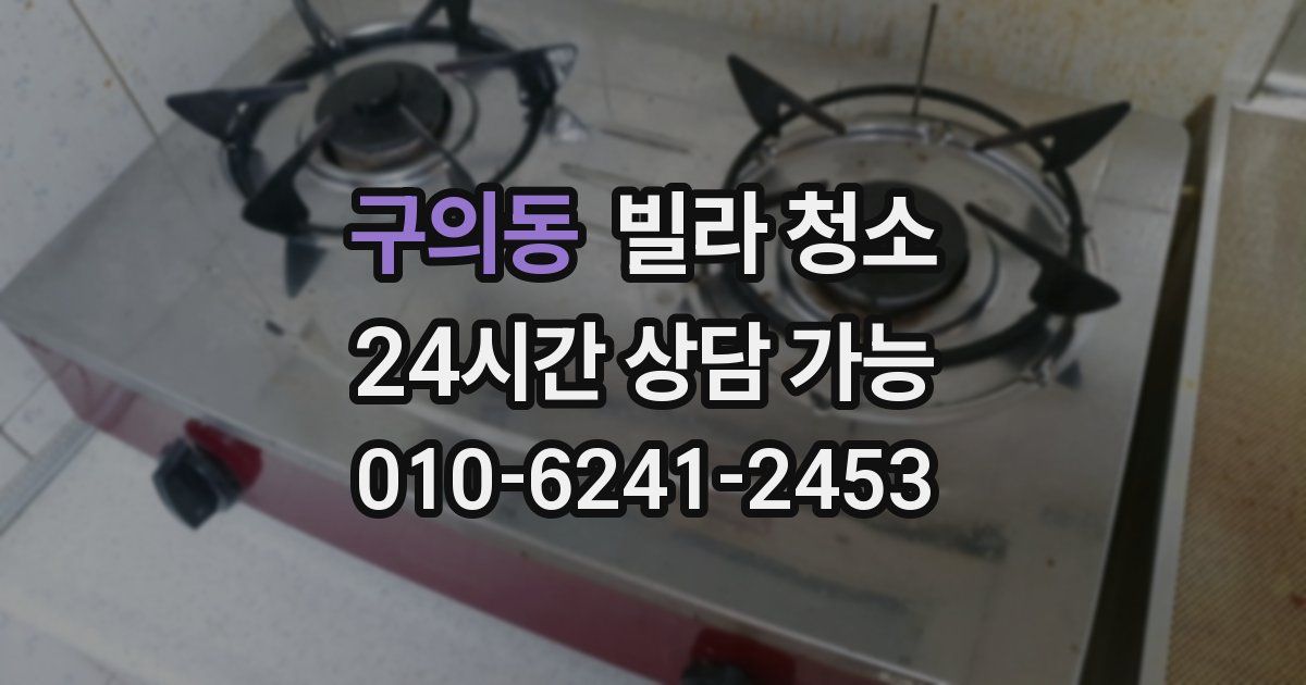 구의동 빌라 청소