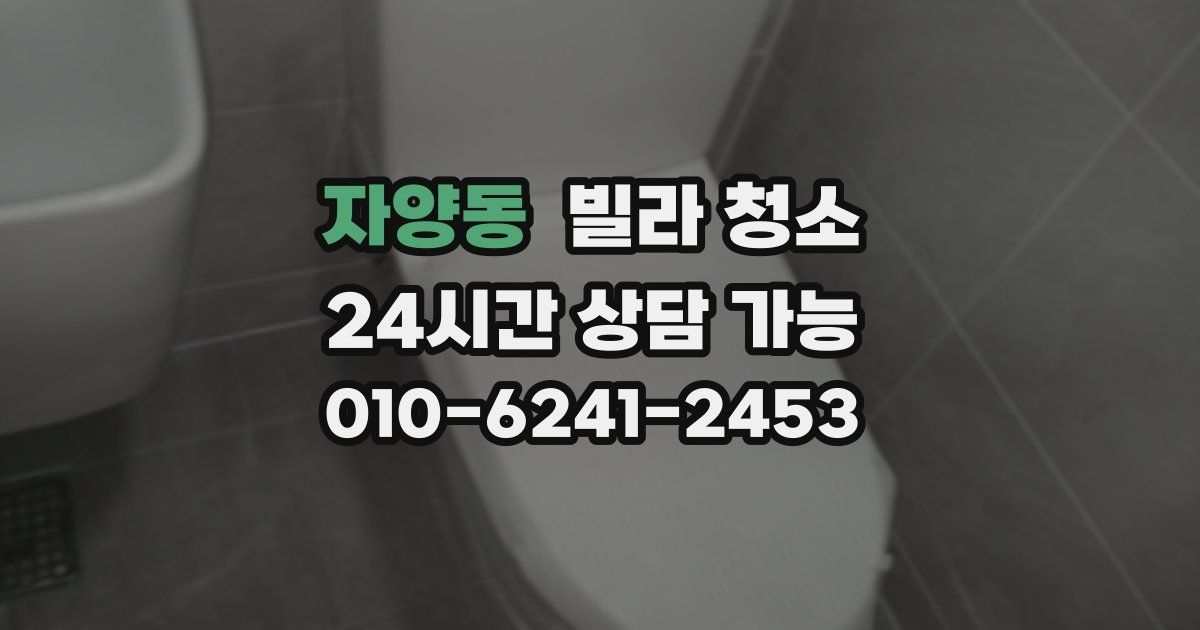 자양동 빌라 청소