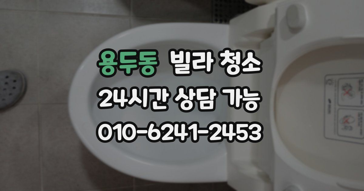 용두동 빌라 청소