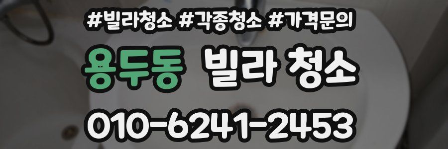 용두동 빌라 청소