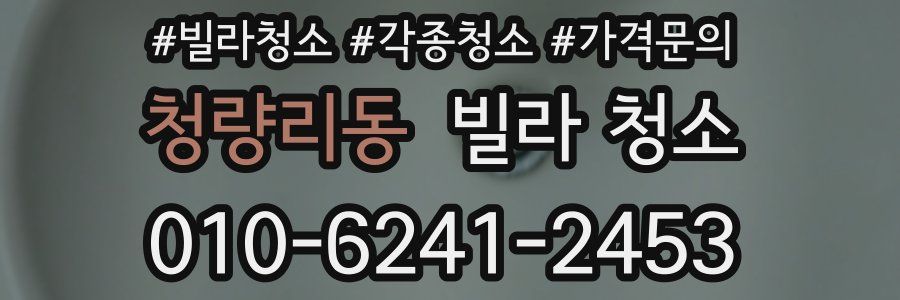 청량리동 빌라 청소